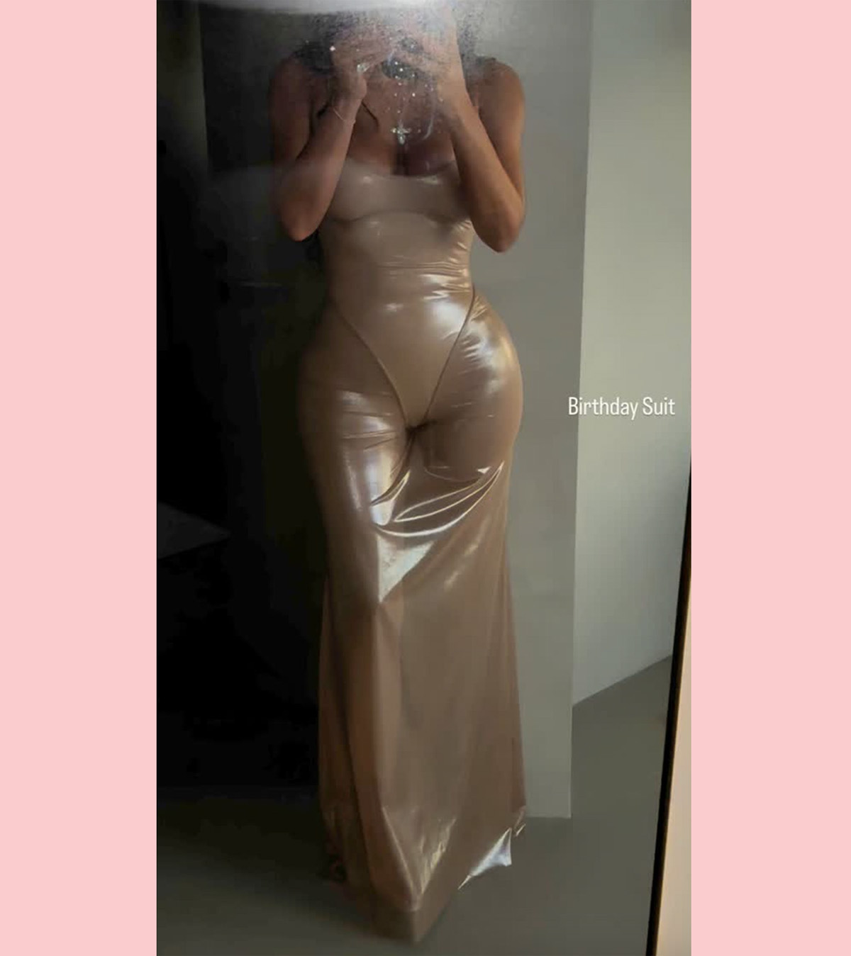 Kim Kardashian Celebrates 44th Birthday In UNBELIEVABLY Tight 'Birthday Suit' Dress -- LOOK!