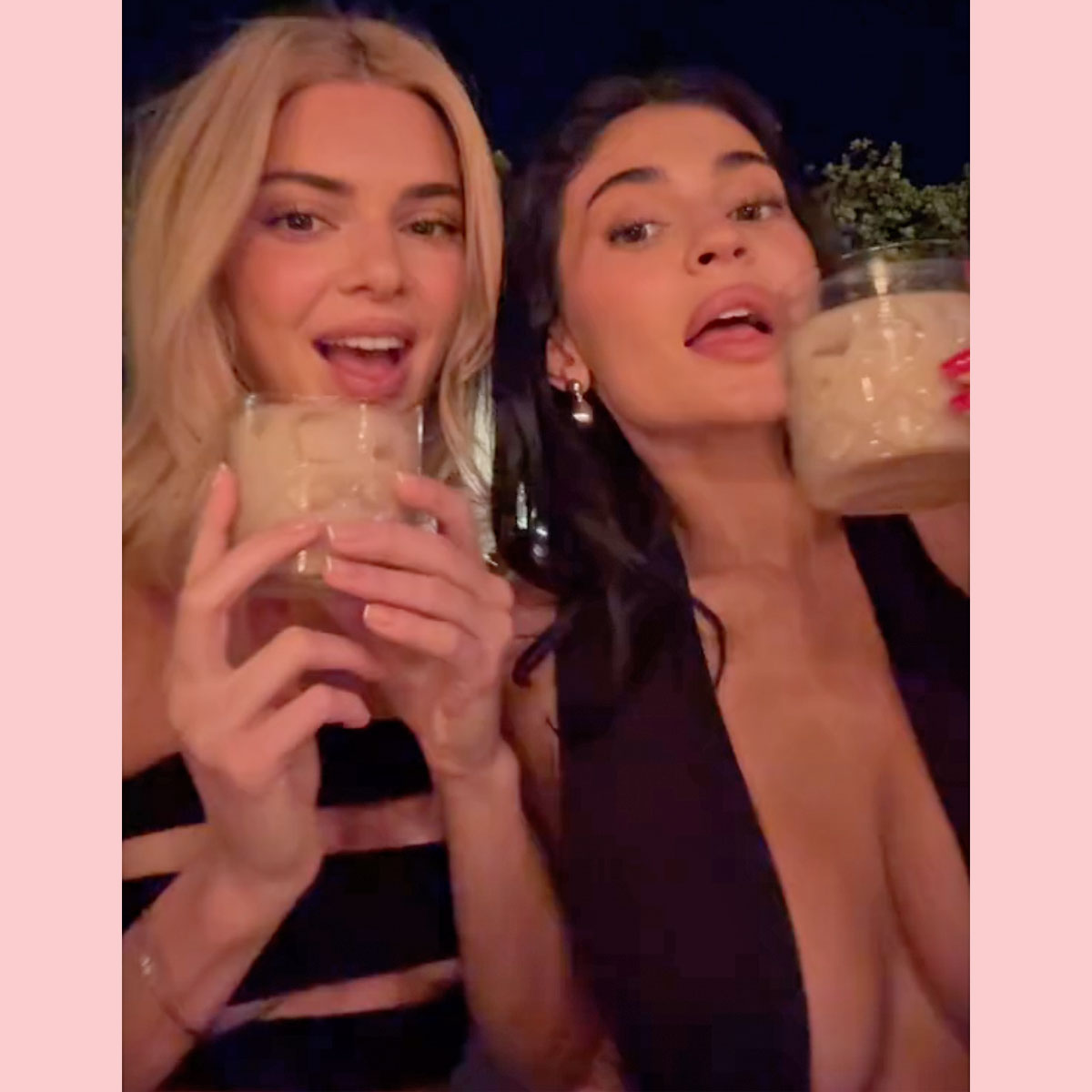 Kylie and Kendall Jenner match at Rhode Beauty event