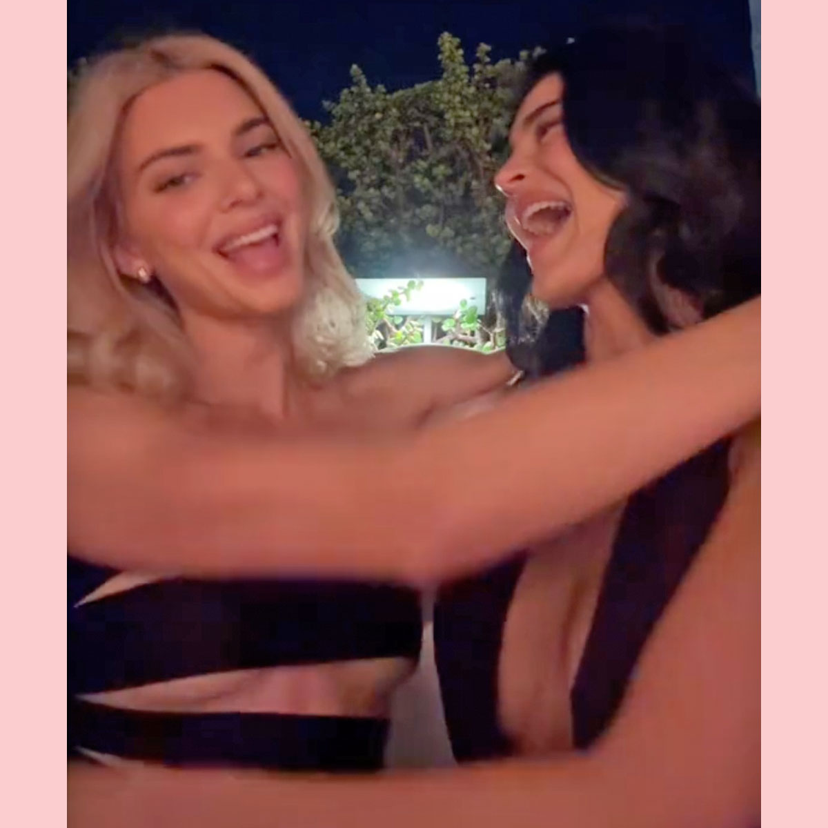 Kylie and Kendall Jenner match at Rhode Beauty event