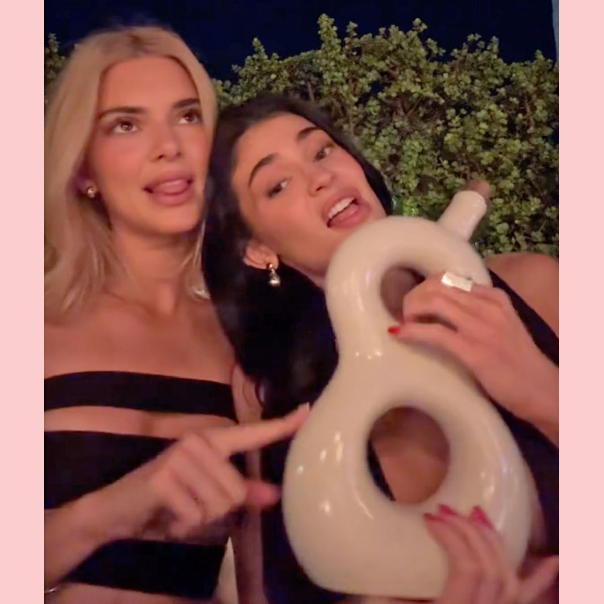 Kylie and Kendall Jenner match at Rhode Beauty event