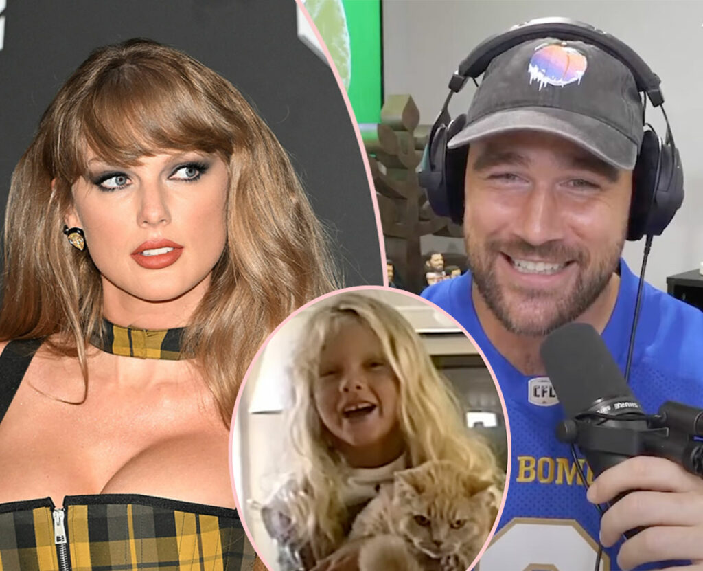 Aww! Travis Kelce Reacts To Video Of 11-Year-Old Taylor Swift! 