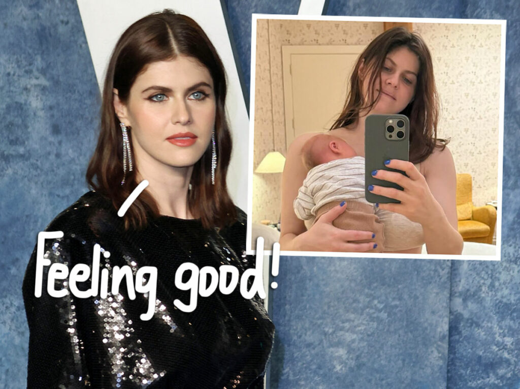 Alexandra Daddario Photo In Postpartum Underwear Just Days After Giving Birth!