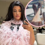 Kourtney Kardashian Says She Injured Her Foot By Walking In Ballet Flats Too Much?! 