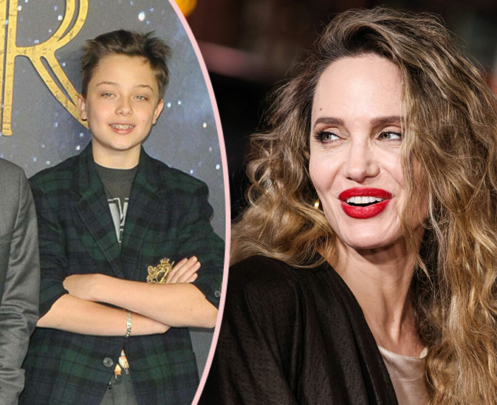 Angelina Jolie Has SUPER RARE Outing With Son Knox! See The Pics! 