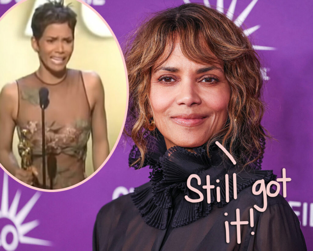 Halle Berry Wears Iconic Sheer Gown From 2002 Oscars!