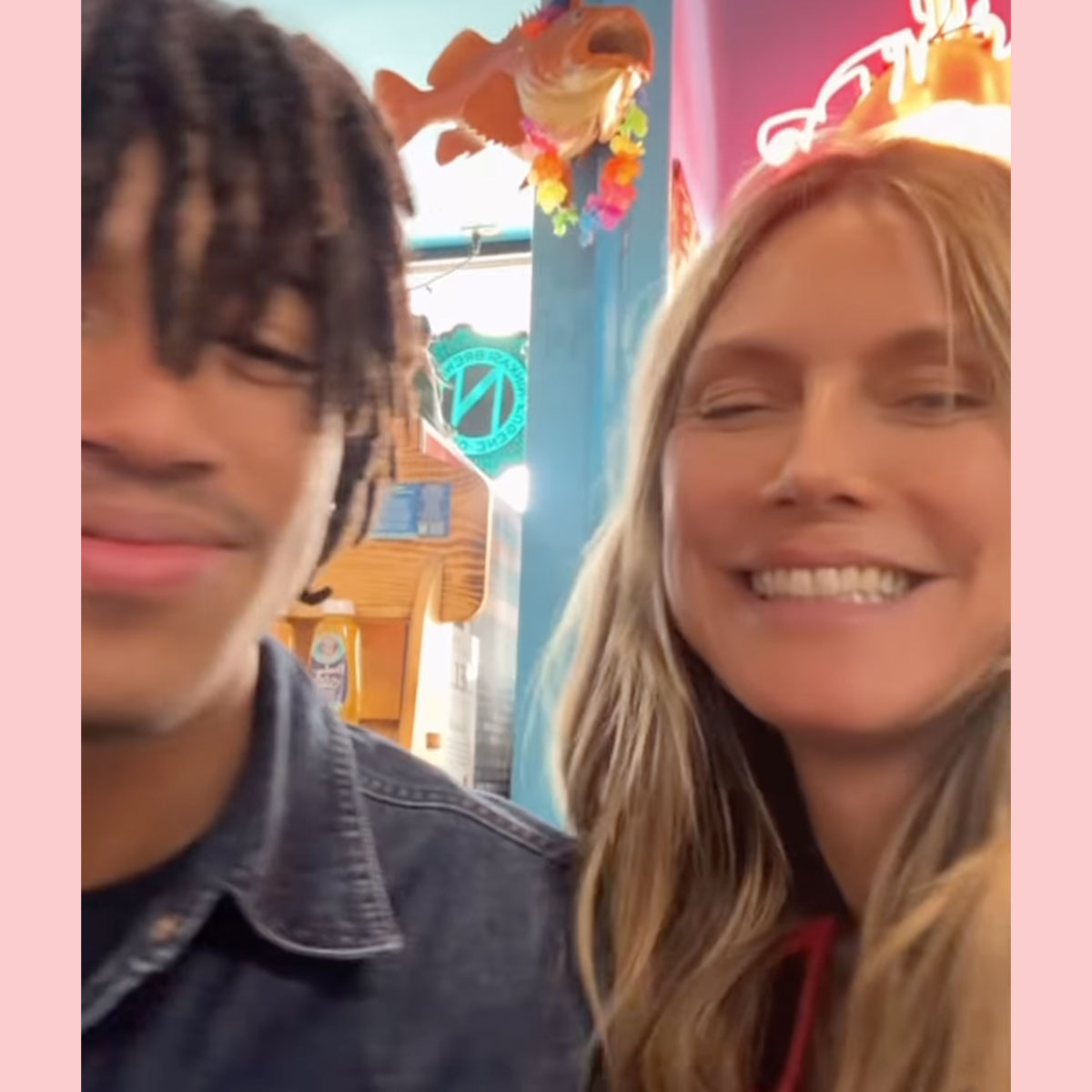 Heidi Klum visits son Henry at college