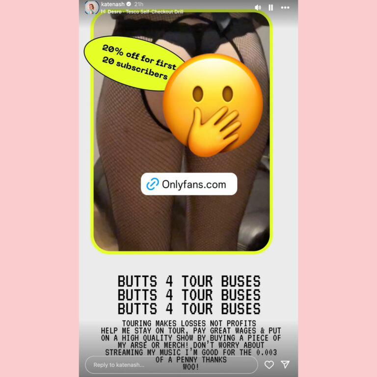 Singer Kate Nash Joins OnlyFans - Because She Needs The Money To Fund Her Tour! - Perez Hilton