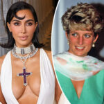 Kim Kardashian Puts VERY Risqué Spin On Princess Diana's Cross Necklace -- LOOK!