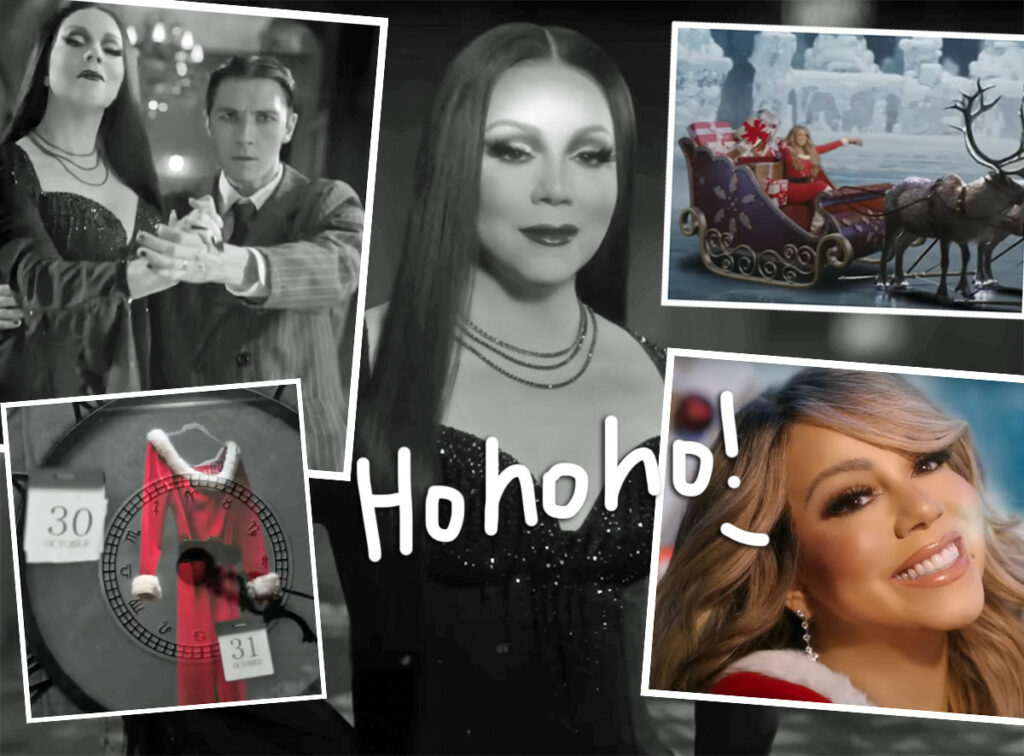 Mariah Carey Says 'It's Time' For Christmas In Magical Addams Family ...