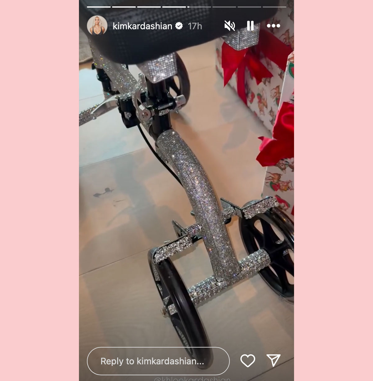 Kim kardashian bedazzled scooter