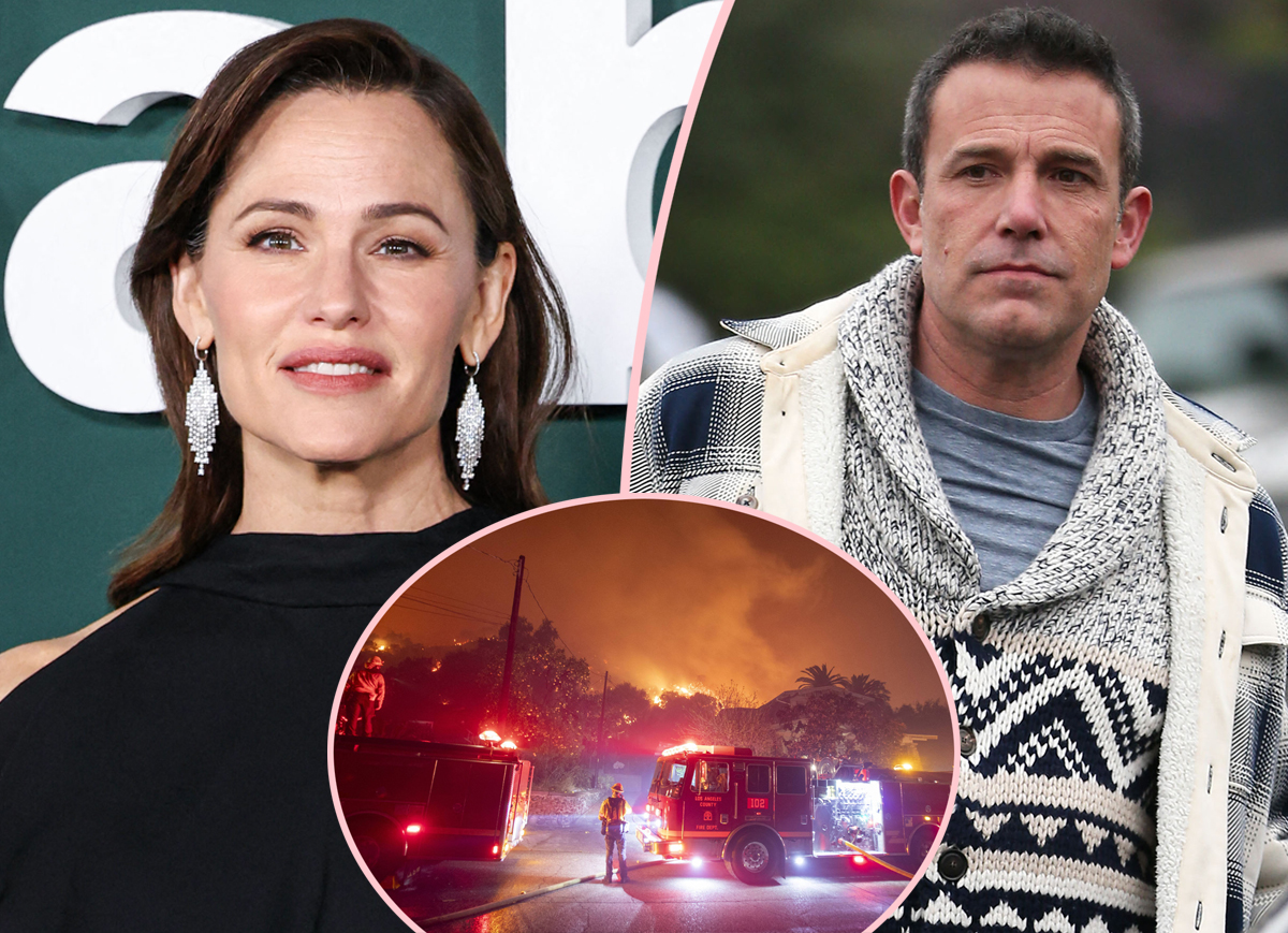 Jennifer Garner Seen Volunteering To Feed Firefighters As Ben Affleck