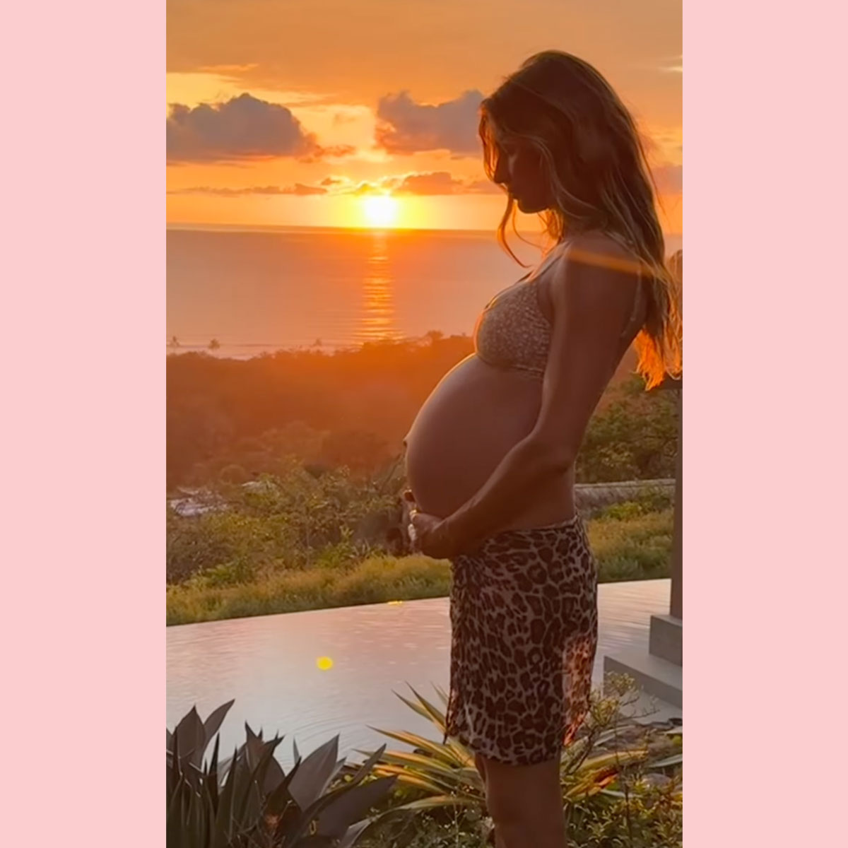 Gisele Bündchen Shows Off Bare Baby Bump In New Bikini Video! Look!