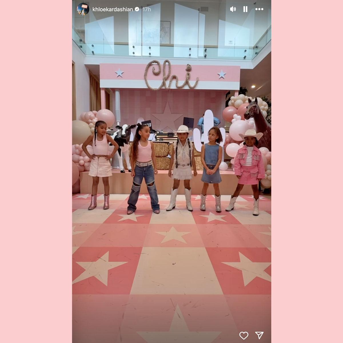 Kim Kardashian shows off daughter Chicago's cowgirl-themed 7th birthday party
