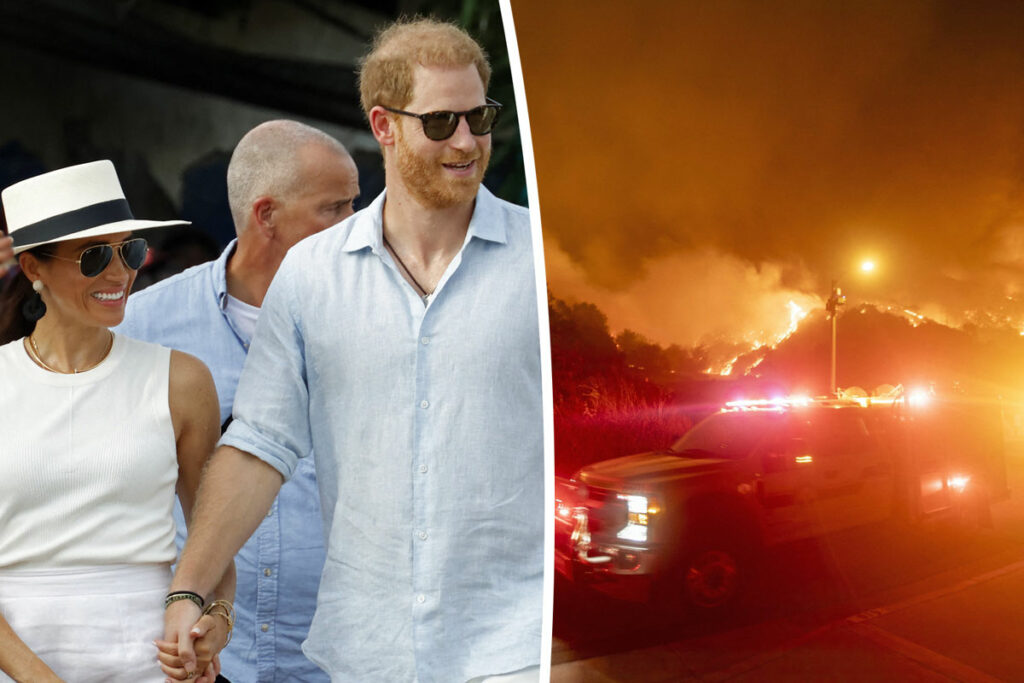 Meghan Markle & Prince Harry Open Home To Friends Amid LA Wildfires