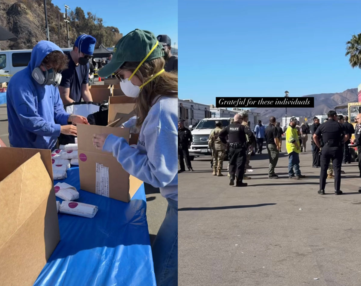 Selena Gomez & Benny Blanco Serve First Responders With Big Food Donation Amid LA Fires!