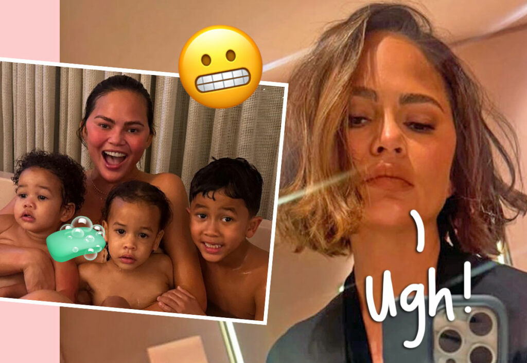 Chrissy Teigen Claps Back After Fans Call Her Out For Taking ‘Coconut Milk Bath’ With Kids!