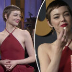 Emma Stone's SNL 50 Dress Was FILLED WITH POPCORN! And For An Amazing Hidden Meaning!