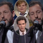 Adam Sandler Breaks While Singing About Fallen Friends Chris Farley & Norm Macdonald At SNL 50