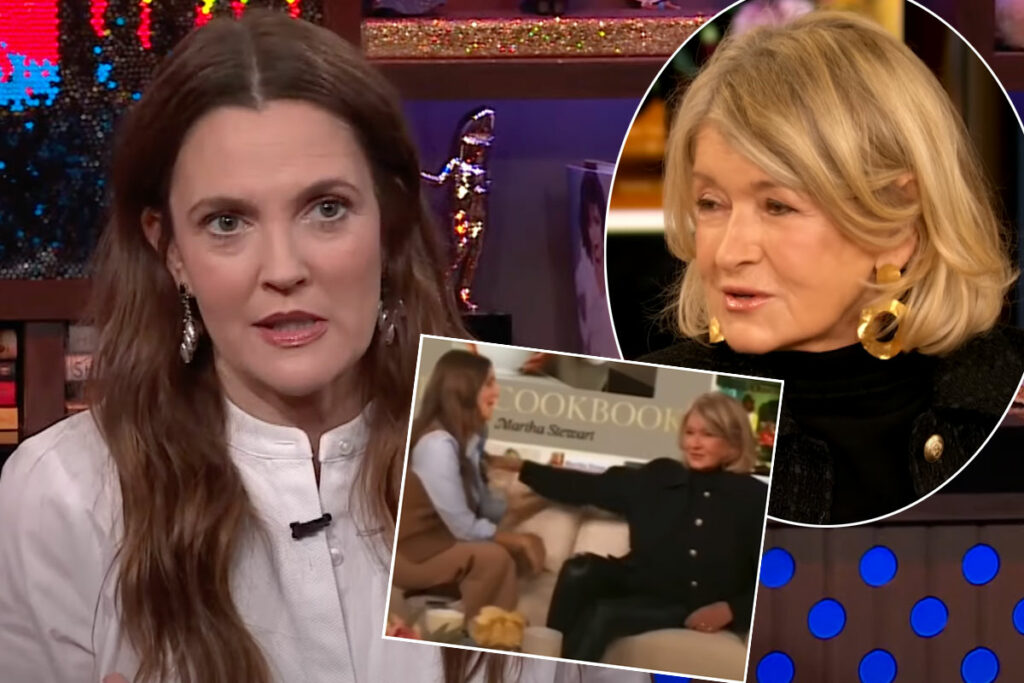 Drew Barrymore FINALLY Addresses That Awkward Moment Martha Stewart Pushed Her Away During Touchy Interview!