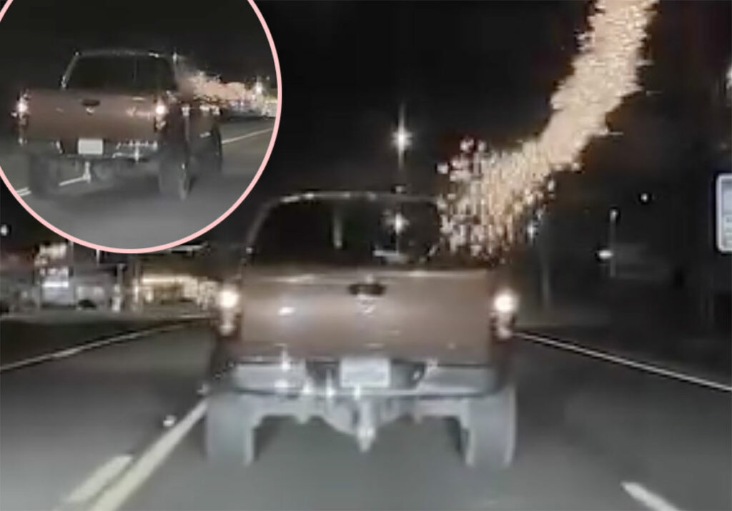 Wild Dashcam Video Shows Driver Shooting FIREWORKS At Other Car In Alleged Road Rage! WATCH!
