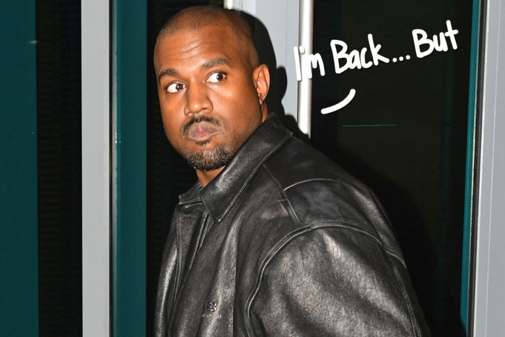 Kanye West ALREADY Back On Twitter -- But With This Warning Message!