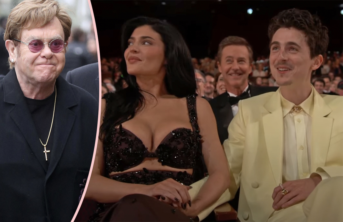 Classless' Kylie Jenner Blasted For Being Rude When Timothée Chalamet  Introduced Her To Elton John At The Oscars! - Perez Hilton