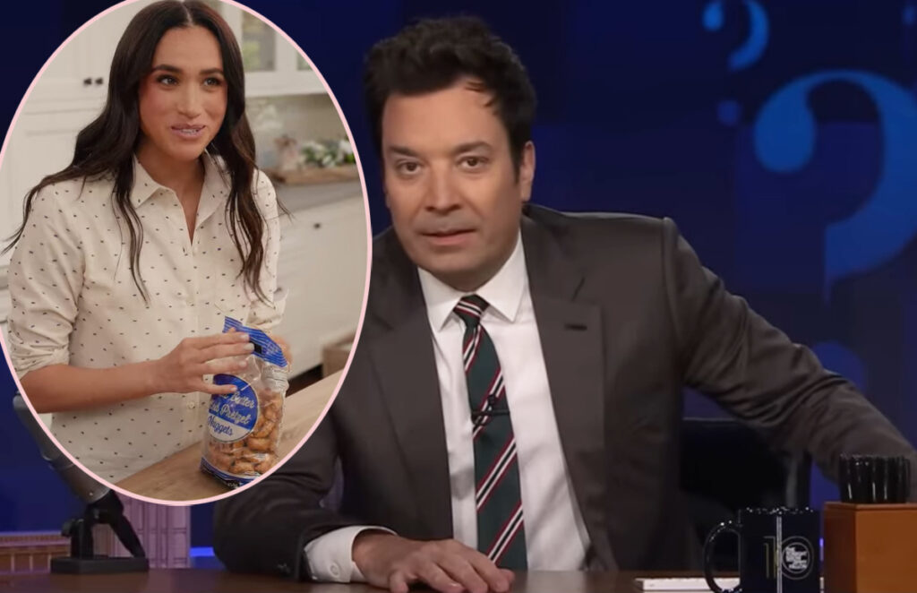 Meghan Markle Gets Mocked By Jimmy Fallon Over Viral Pretzel Moment In With Love, Meghan! WATCH! 