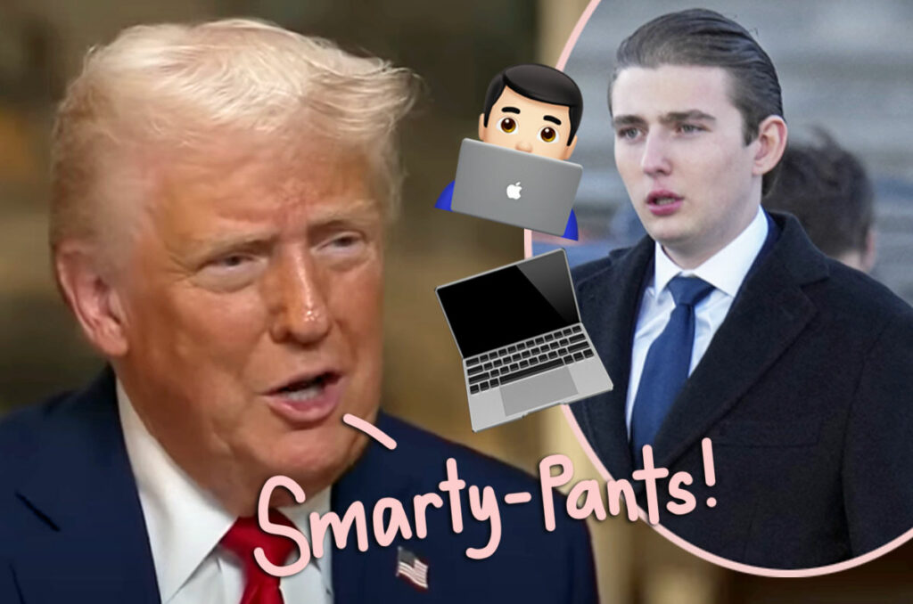 Donald Trump Is AMAZED Barron Can... Turn On A Laptop!
