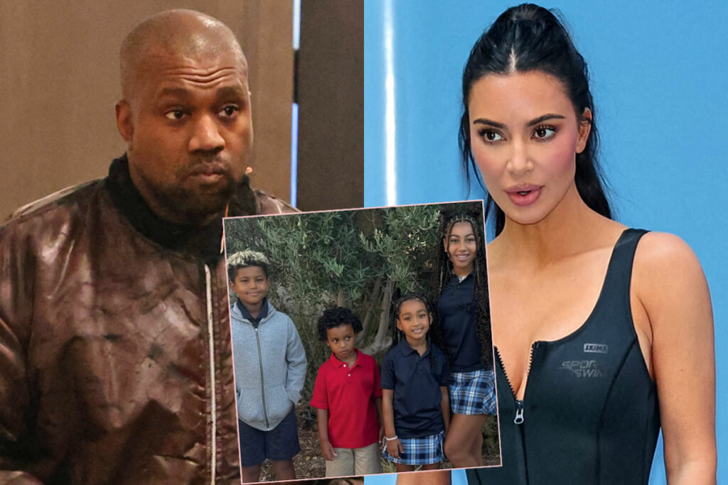 Kim Kardashian AND The Kids Are Terrified Of Kanye West ‘Sinking Further Down’ Into Mental Health Struggles, Says Source