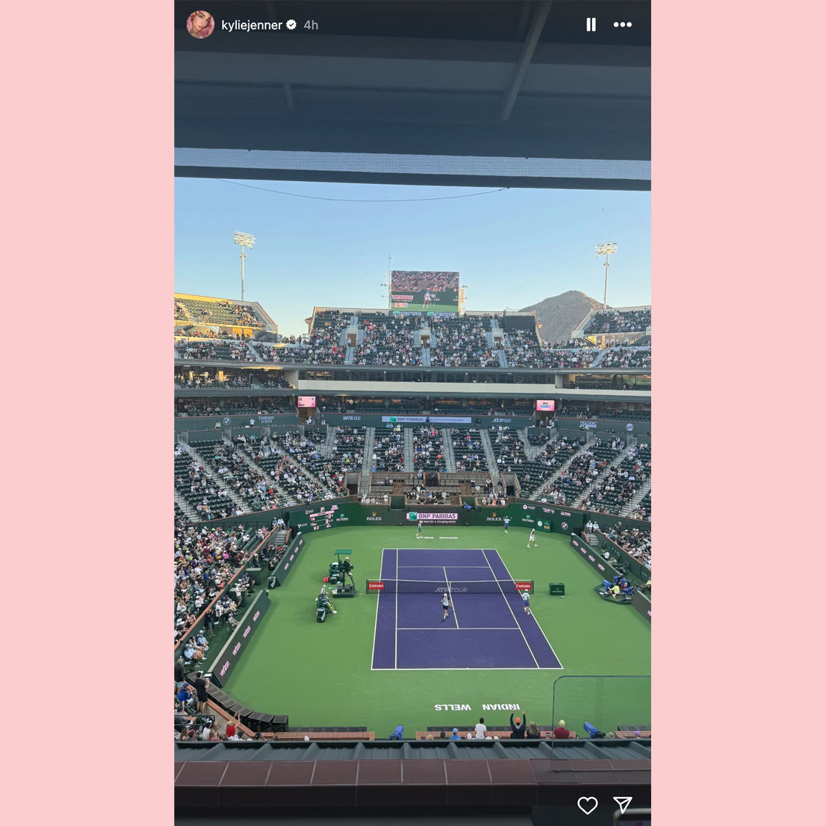 Kylie Jenner, in Indian wells opened with Timothée Chalamet