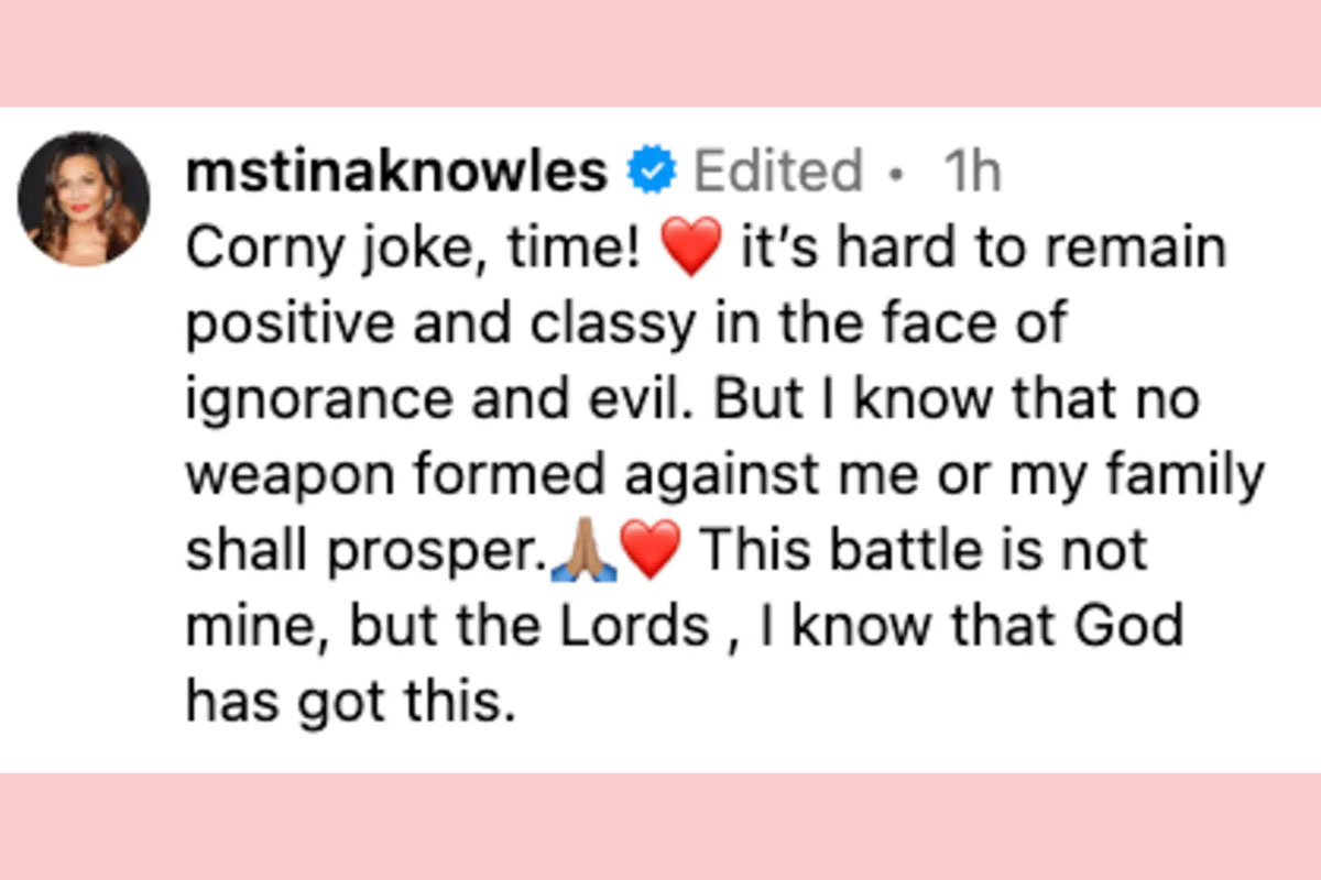 Tina Knowles seemingly speaks out against Kanye West