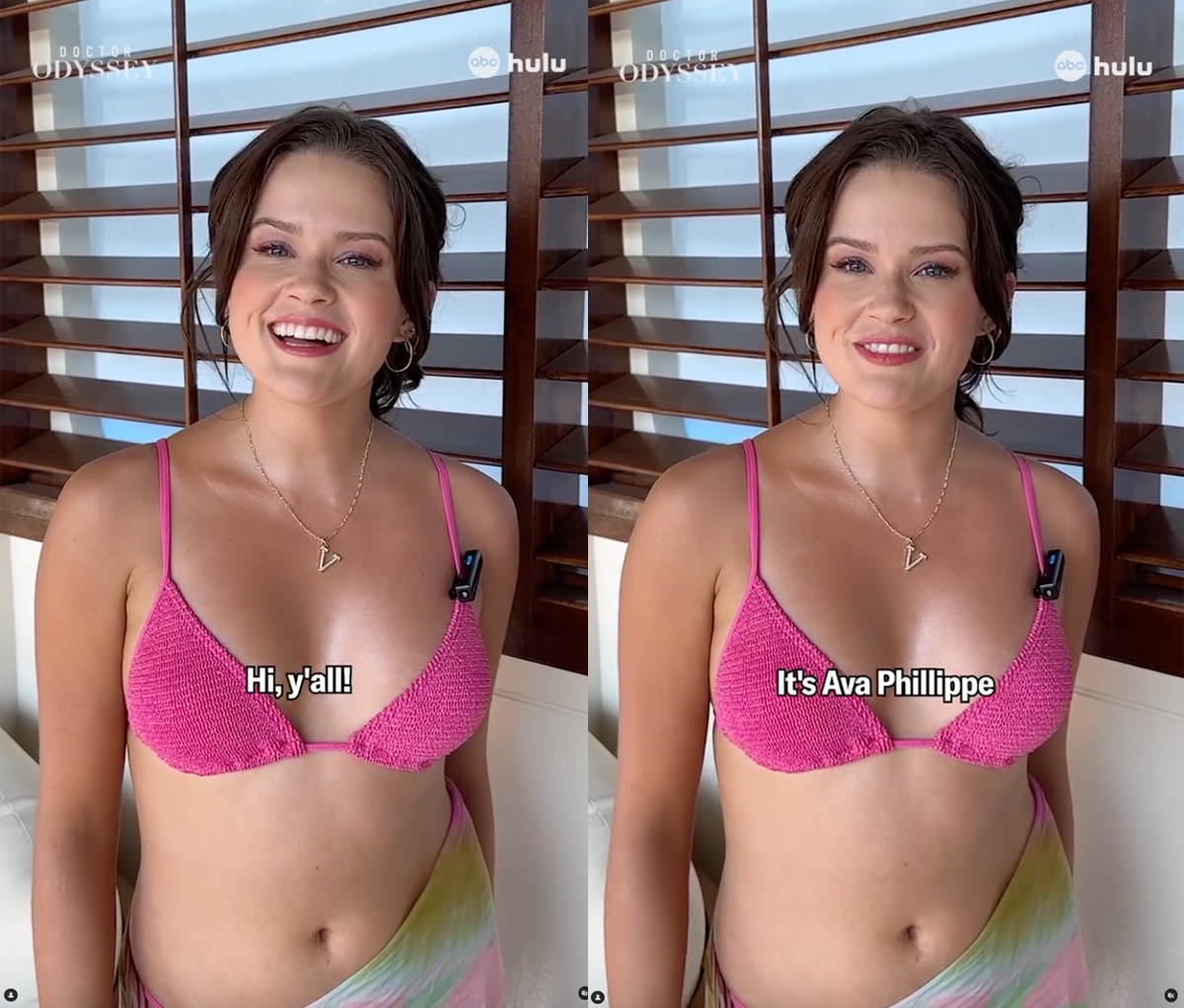Ava Phillippe bikini promo Doctor Odyssey