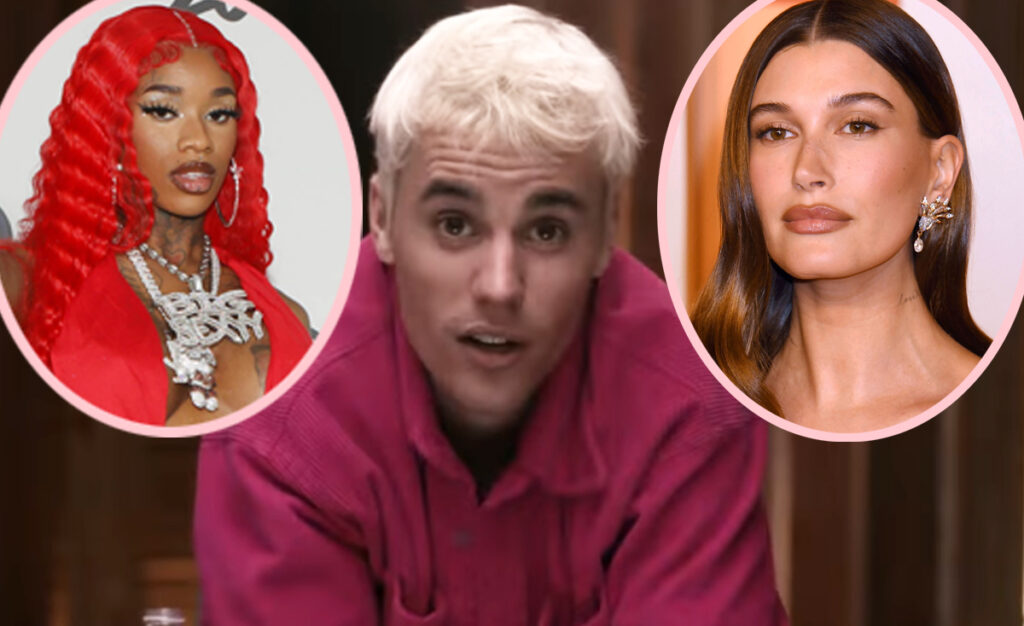 Hailey Bieber & Sexxy Red React To Viral Video Of Justin KISSING The  Rapper! Whoa! - Perez Hilton