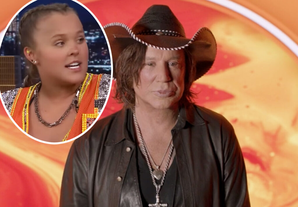 Mickey Rourke Only Issued Formal Warning By Celebrity Big Brother UK For Using Homophobic Language At JoJo Siwa
