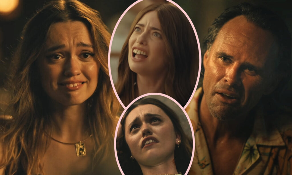 White Lotus Aimee Lou Wood Crying Photos Walton Goggins Praises Mean Sketch