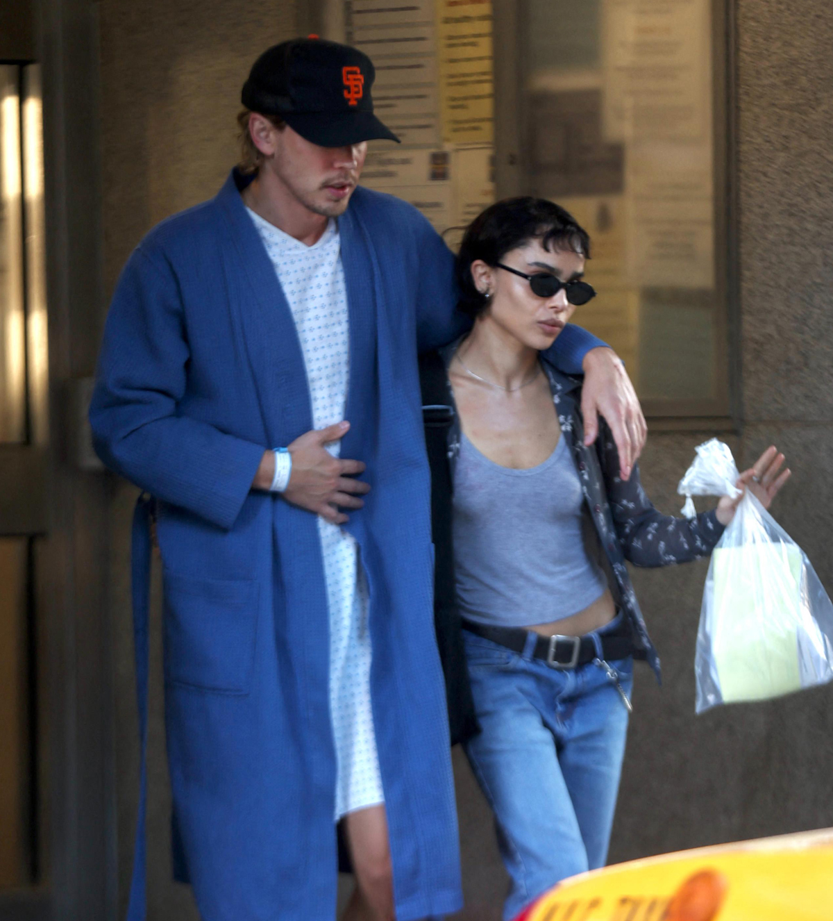 Zoe Kravitz Austin Butler filming Caught Stealing 2