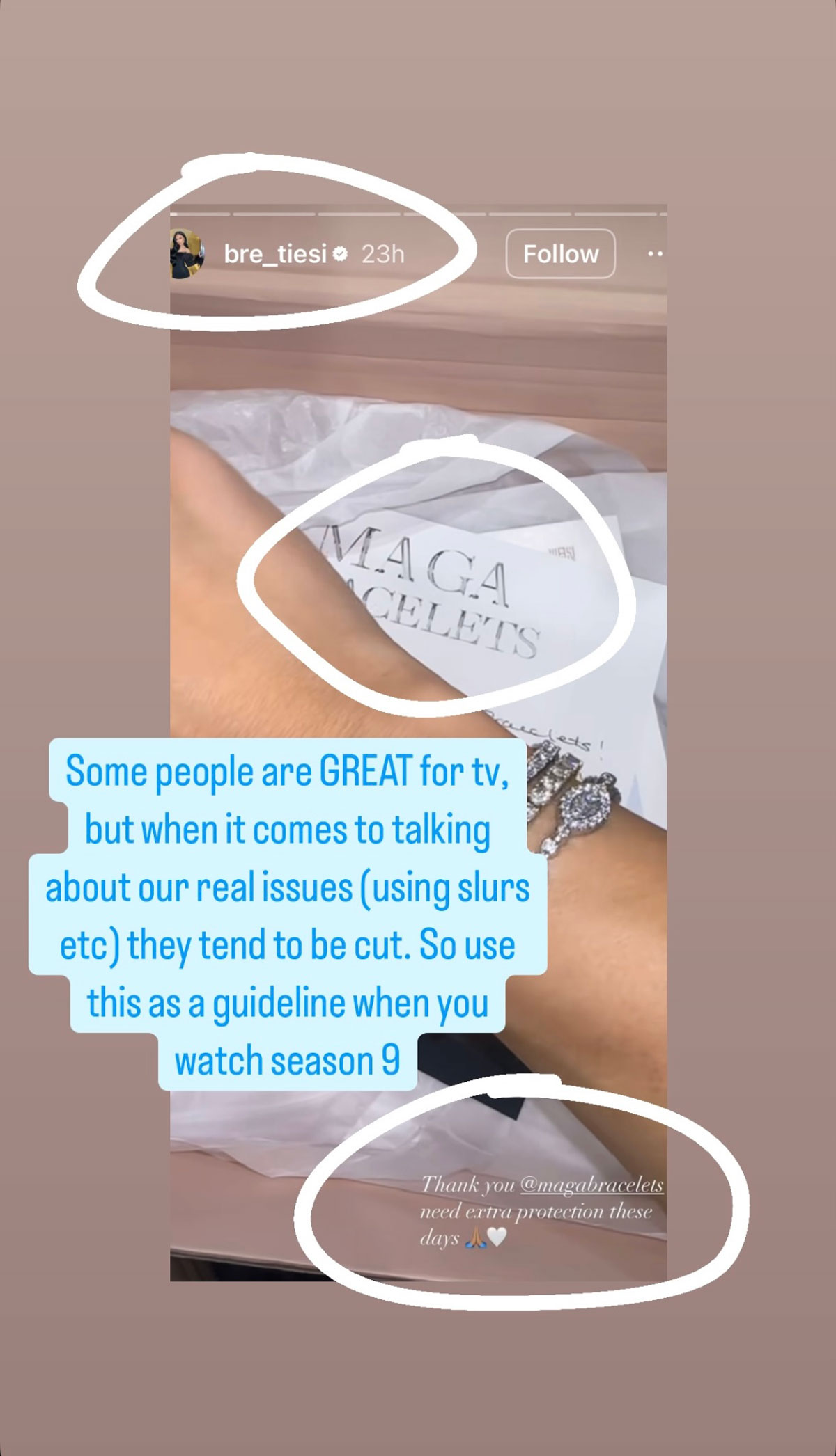 Chrishell Stause Throws Shade at Selling Sunset’s Bre After Being ‘Triggered’ by MAGA Bracelet Post