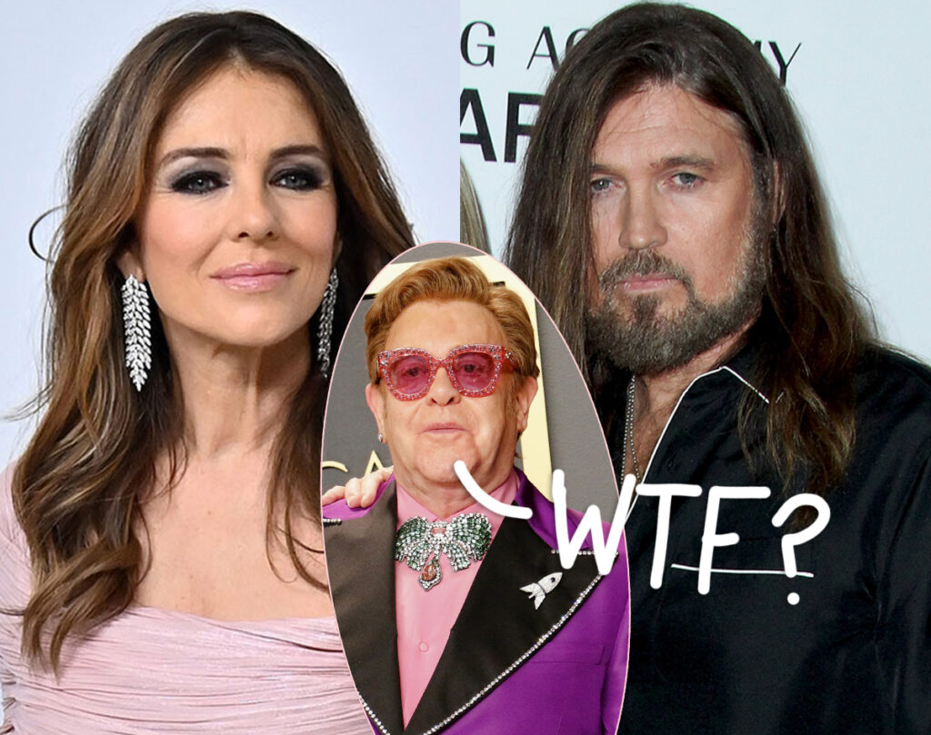 Elizabeth Hurley's Friends Think Billy Ray Cyrus Romance Is A 'Joke' -- Including Elton John!