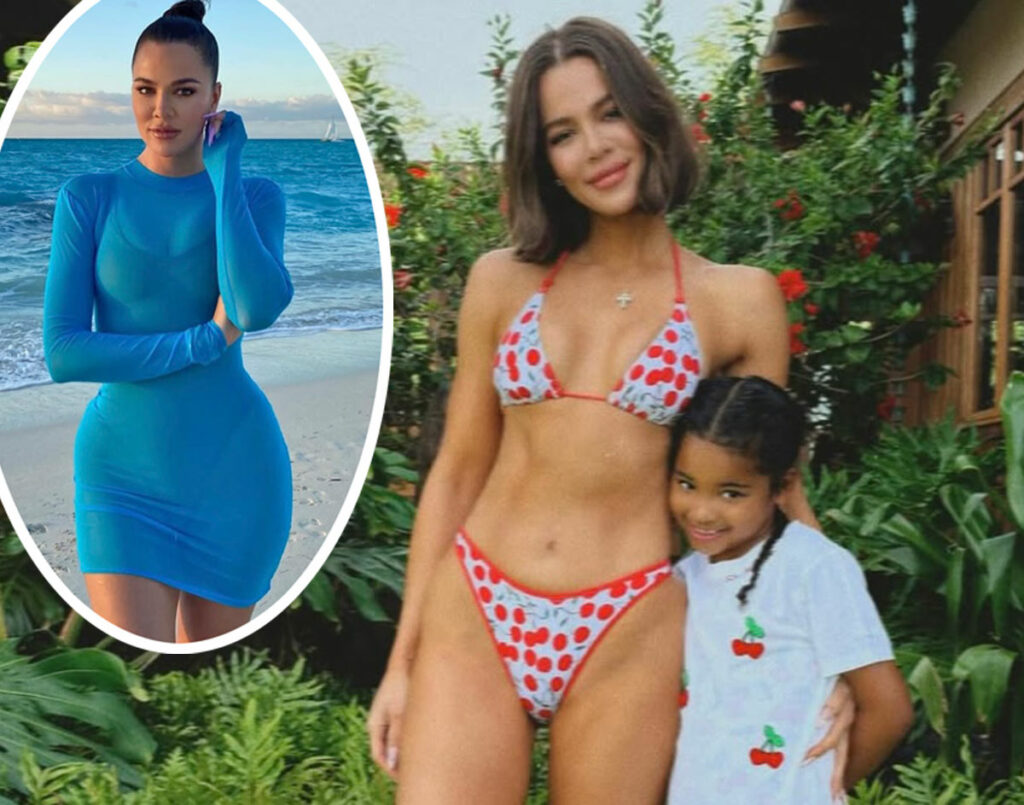 Khloe Kardashian's New Bikini Pics With True Have Fans Split!