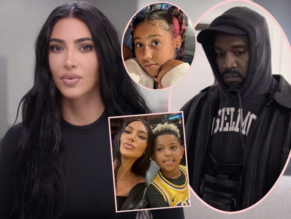 Kim Kardashian Source Calls BS On Kanye -- He 'Didn't Ask To See The Kids Aside From North'!