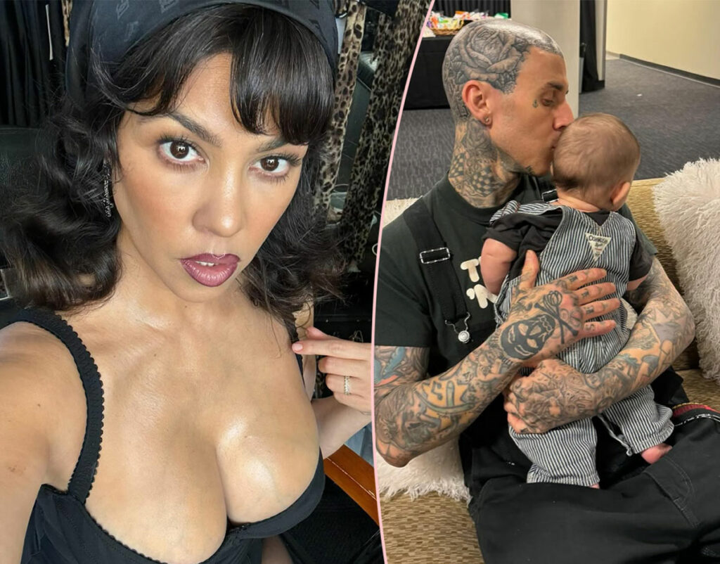 Kourtney Kardashian Shares Rare Pics Breastfeeding Baby Rocky!