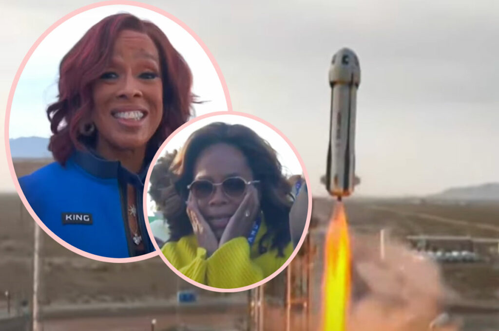 Oprah Winfrey Has Emotional Reaction to BFF Gayle King's Spaceflight