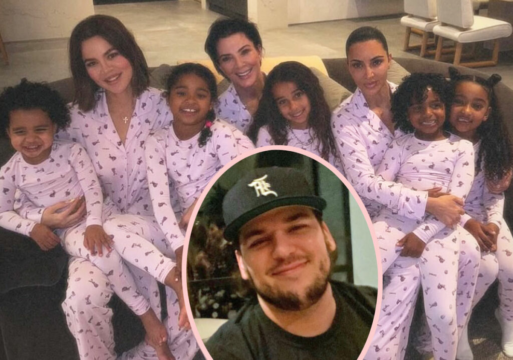 Rob Kardashian Looks Great! See His Rare Pic In Kim’s Family Easter Portrait!