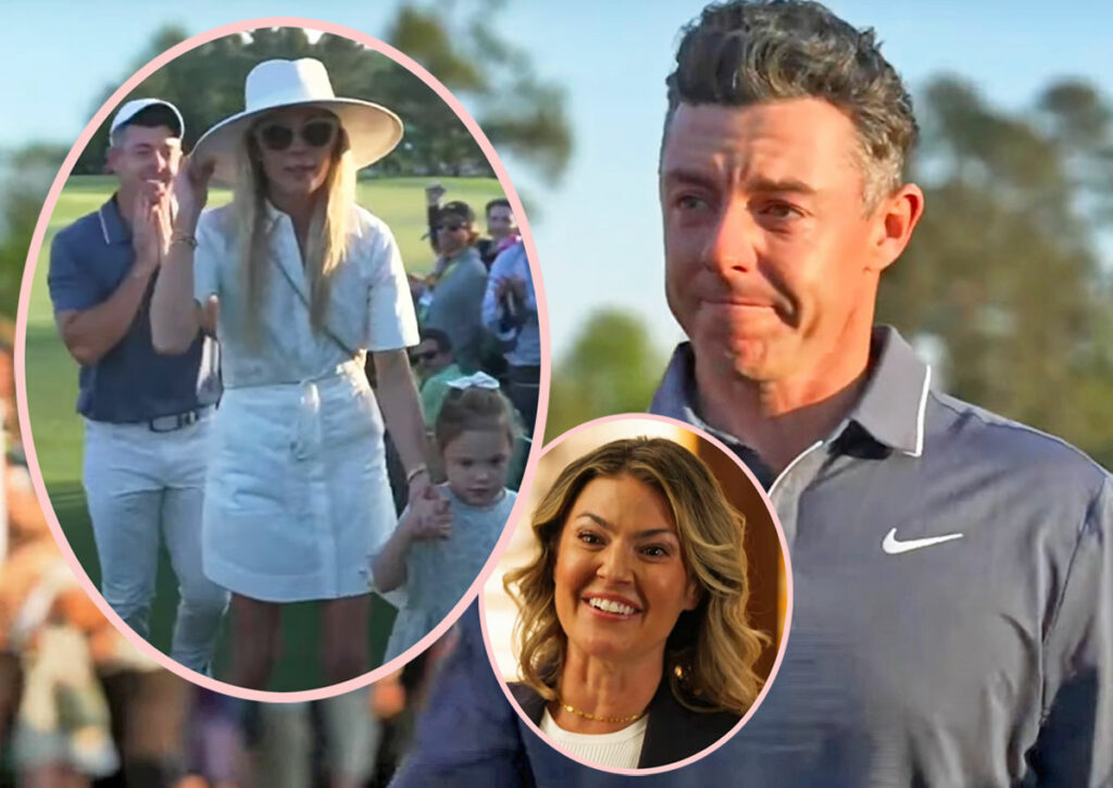 Rory McIlroy’s Wife Erica Stoll 'Subdued’ During Masters Win -- As His Ex Pens Awkward Message Following Called-Off Divorce Mess