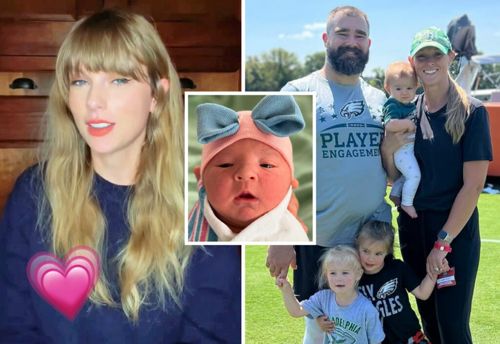 Taylor Swift Reacts To Arrival Of Kylie & Jason Kelce’s Fourth Baby!
