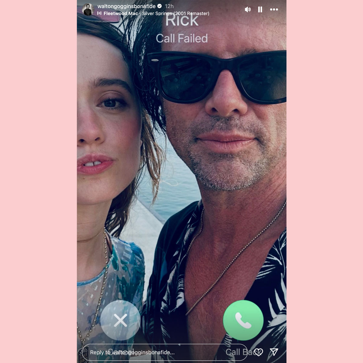 Walton Goggins compartilha fotos com Aimee Lou Wood de White Lotus Set