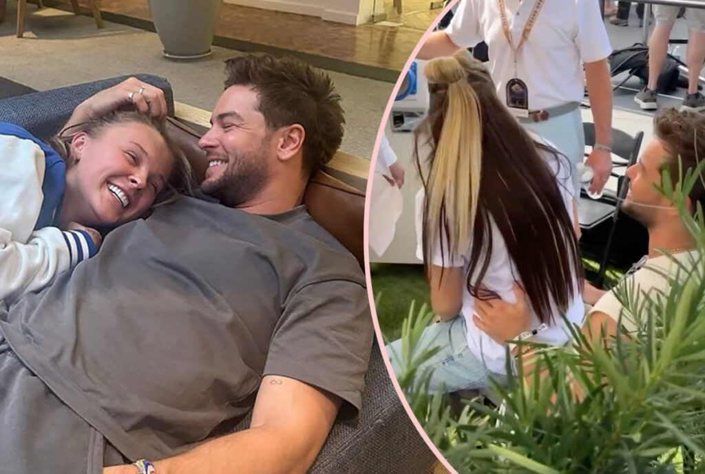 JoJo Siwa Bouncing Chris Hughes Lap Access Hollywood