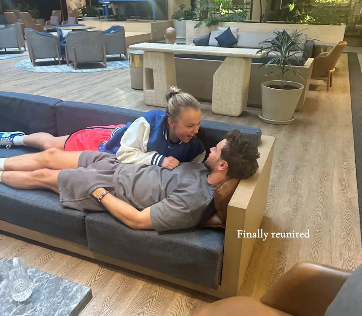 JoJo Siwa and Chris Hughes reunite Snapchat