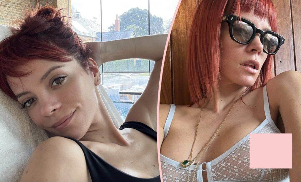 Lily Allen Boob Job Breast Enhancement Up Close Photos Instagram