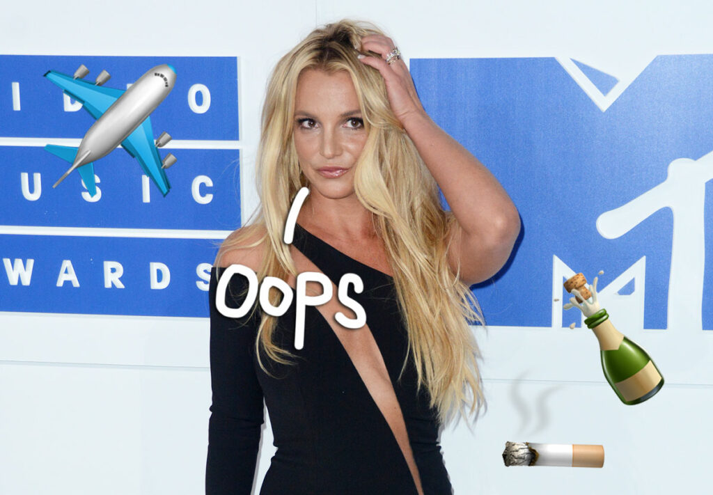 Authorities Called On Britney Spears For Drinking & Smoking On Plane!